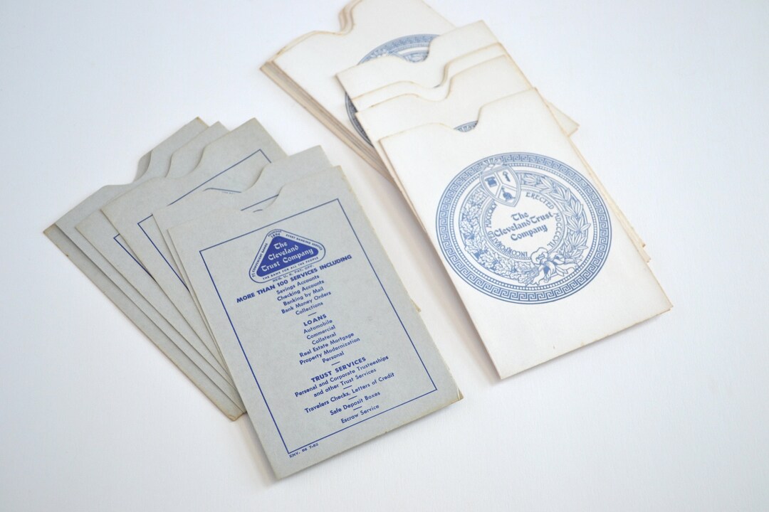 Vintage Cleveland Trust Bank Envelope the Cleveland Trust