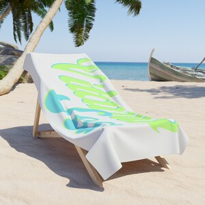 Beach Towel Pool Towel Summer Towel Beach Gift for Her Beach Towel with Bright Colors