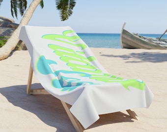 Beach Towel Pool Towel Summer Towel Beach Gift for Her Beach Towel with Bright Colors