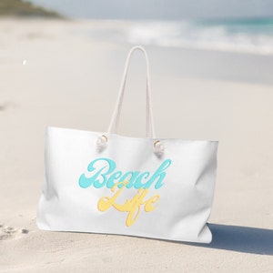 Beach Weekender Bag | Minimalist Summer Beach Bag | Beach Life