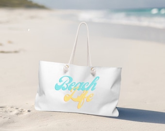 Beach Weekender Bag | Minimalist Summer Beach Bag | Beach Life