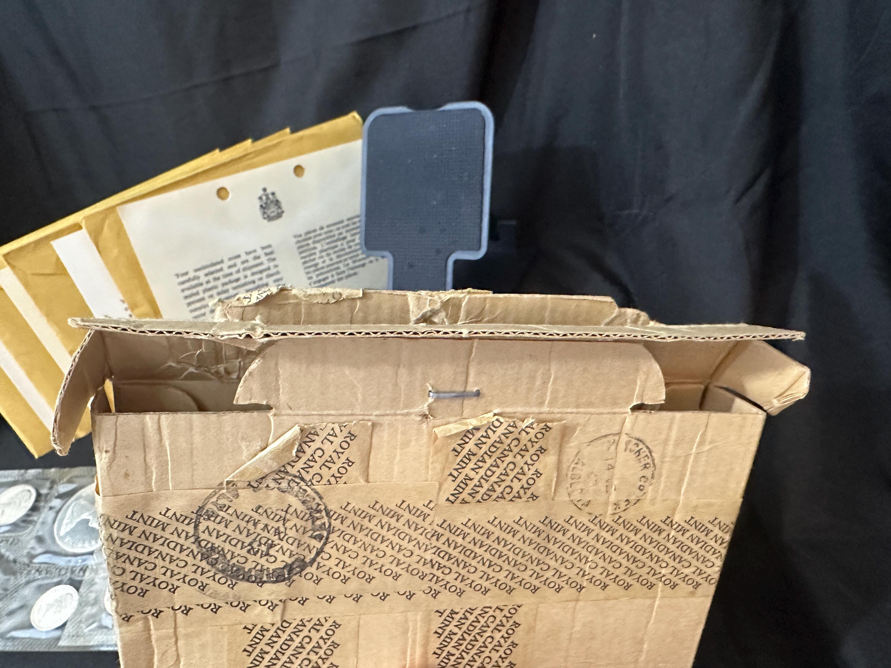 1965年カナダ未流通プルーフコイン6枚セット（4枚）- 封筒、品質証明書