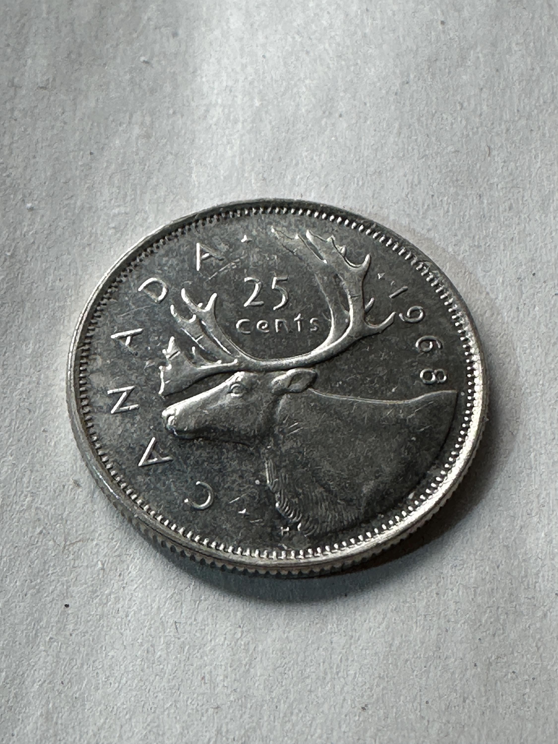 Canada 25 cent coin - Etsy 日本