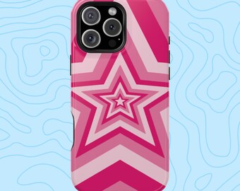 Pink Star MagSafe iPhone Case: Retro Y2K Starburst