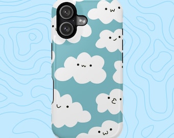 Kawaii Cloud Phone Case | Tough Magnetic MagSafe Cover For iPhone 13 - 17