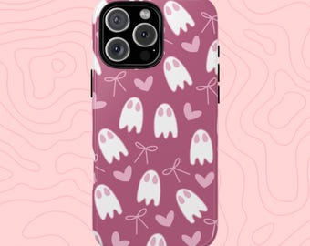 ピンクのゴーストスマホケース | コケット ハロウィン タフカバー