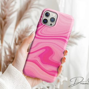 Wavy Gradient Mag Safe Phone Case | Swirls Magnetic Tough Phone Casing | iPhone 13 - 16 | Abstract Phonecase | Modern MagSafe Cover |