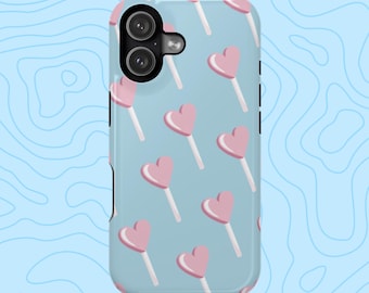 Funda para teléfono Pink Lollipop / Funda magnética resistente MagSafe para iPhone 13-17