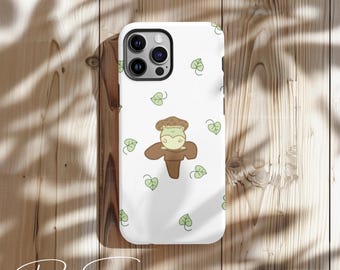 Telefoonhoesje paddenstoelkikker: Cottagecore kawaii herfstbehuizing