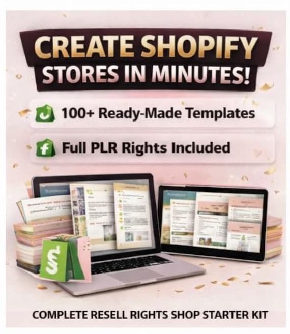Build a Shopify Store in 10 Minutes 100+ Shopify Templates Ready to Use Dropshipping Websites