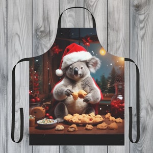 Koala Apron, Koala Aprons With Pockets, Animal Cooking Baking Apron for  Women, Men, Kitchen Chef Gifts, Hostess Gift Ideas 