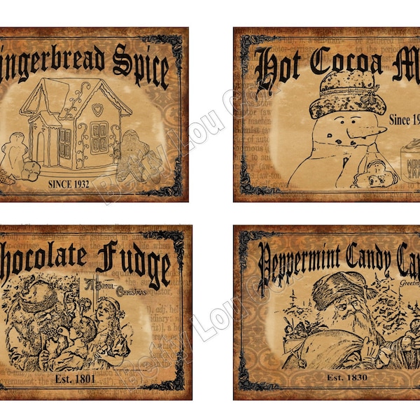 Primitive Labels - Etsy