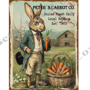 Imprimé lapin , Lapin à imprimer , Ferme , Fabrication de cartes , Encadrement , Coussin transfert , Cadeau DIY , Impression printanière , Art mural de Pâques , Étiquette de boîte de conserve