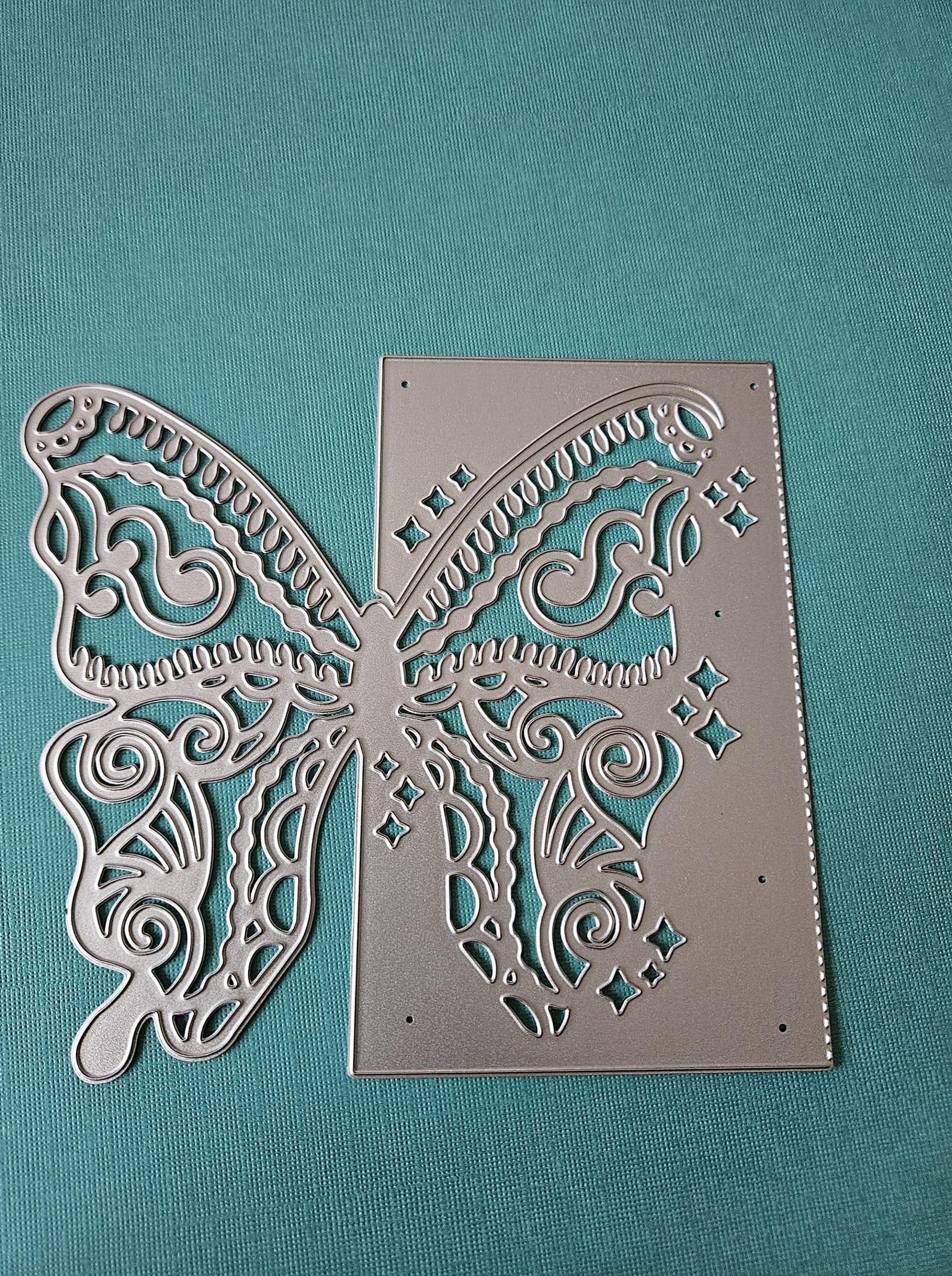 Large Butterfly Card Frame Metal Cutting Die Cards Crafts Wedding ...