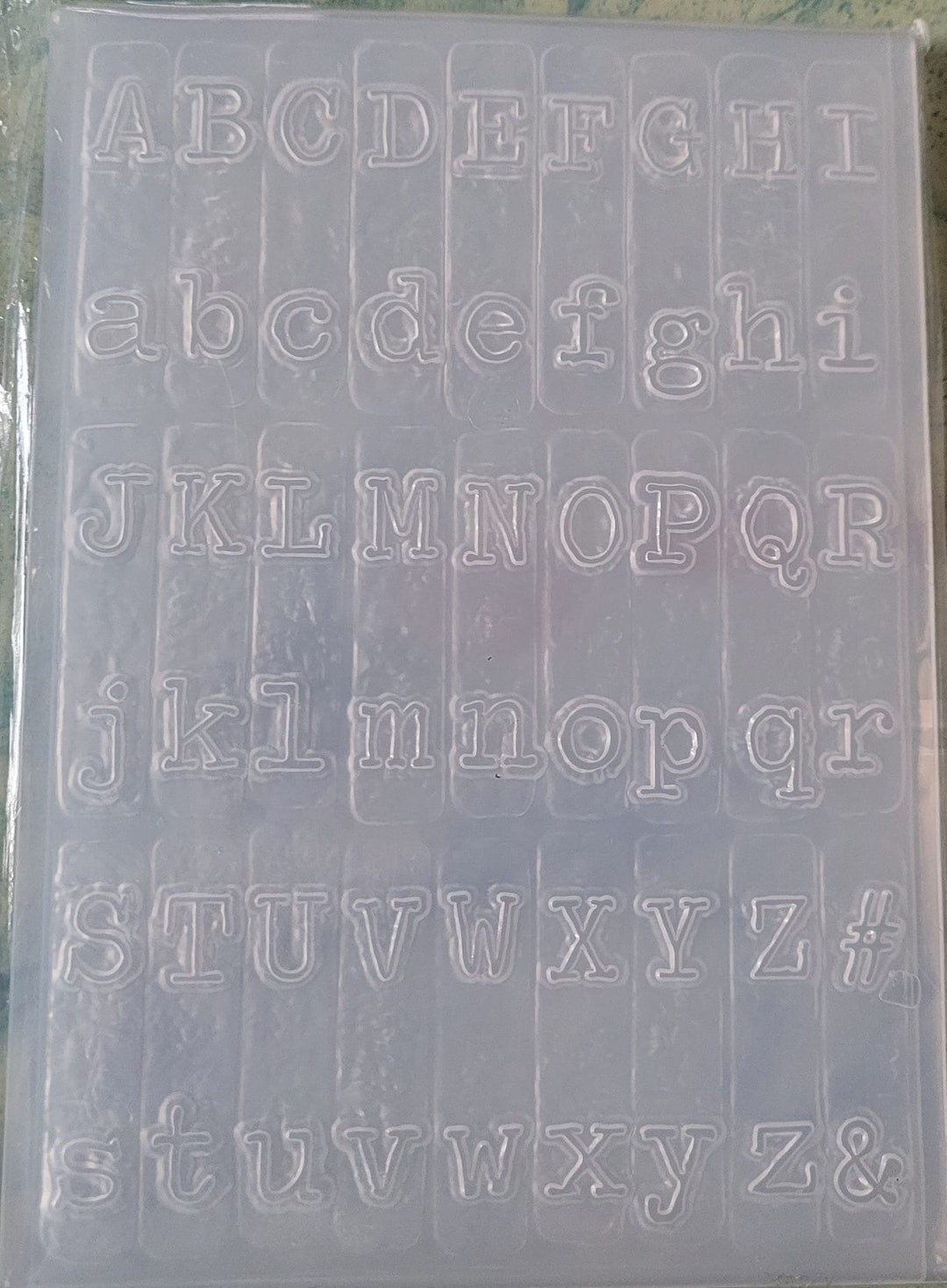Alphabet Embossing Folder Card Making Scrapbooking Crafts Letters