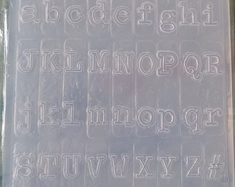 Alphabet Embossing Folder Card Making Scrapbooking Crafts Letters Invitations Texture Paper Birthday Party