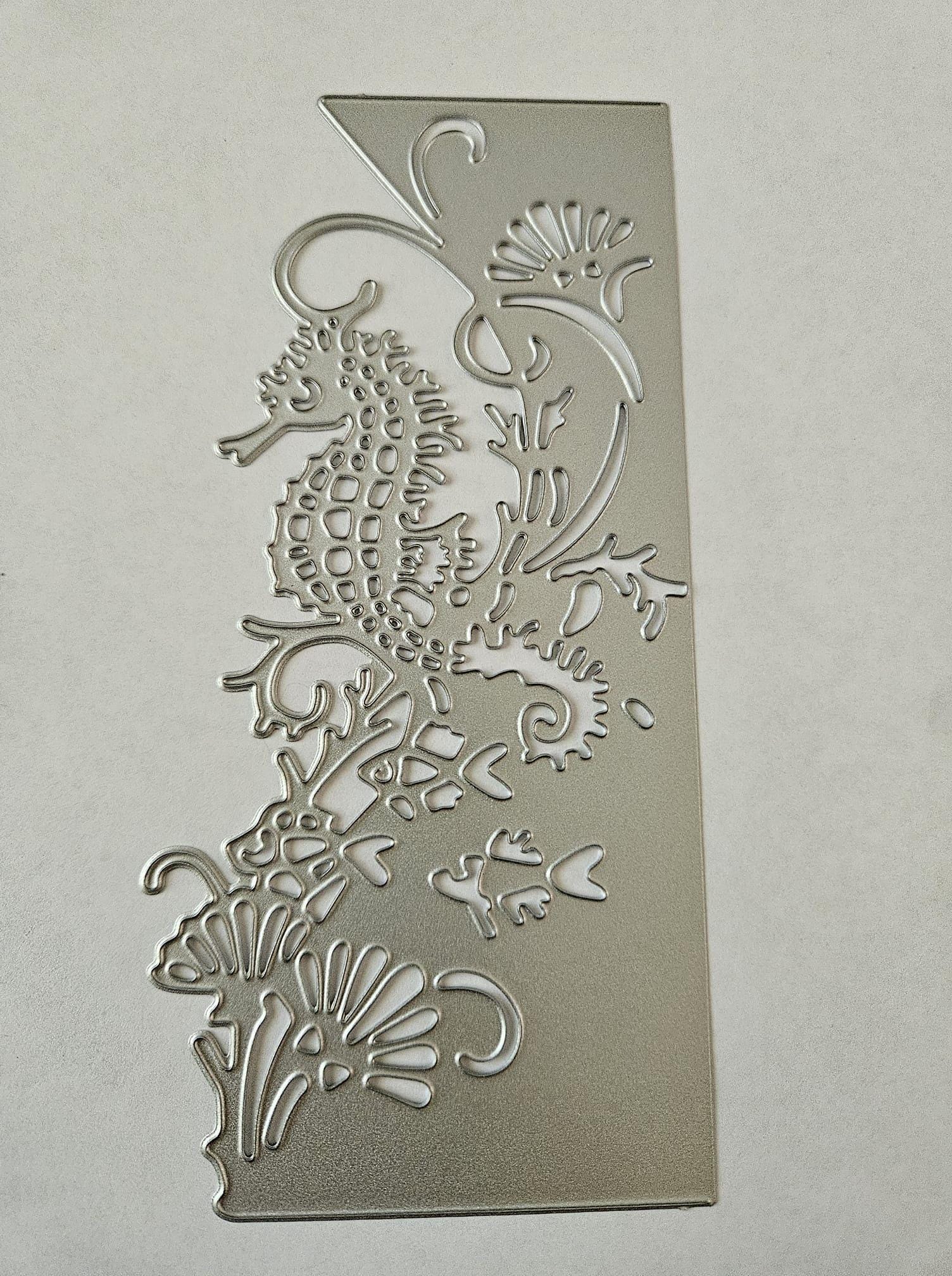 thumbnail image 2 of Seahorse Border Metal Cutting Die For Card Making & Scrapbooking - E7 2 of 2