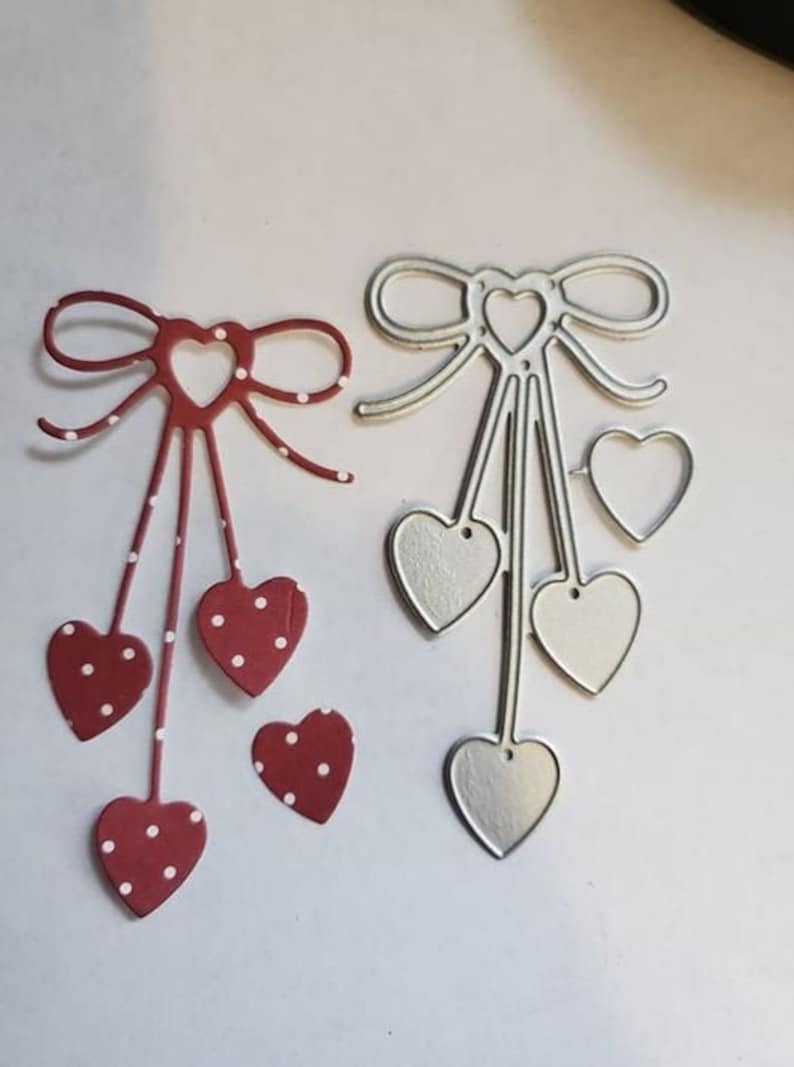 Heart Hanging Metal Cutting Die Greeting Card Making Scrapbooking ...