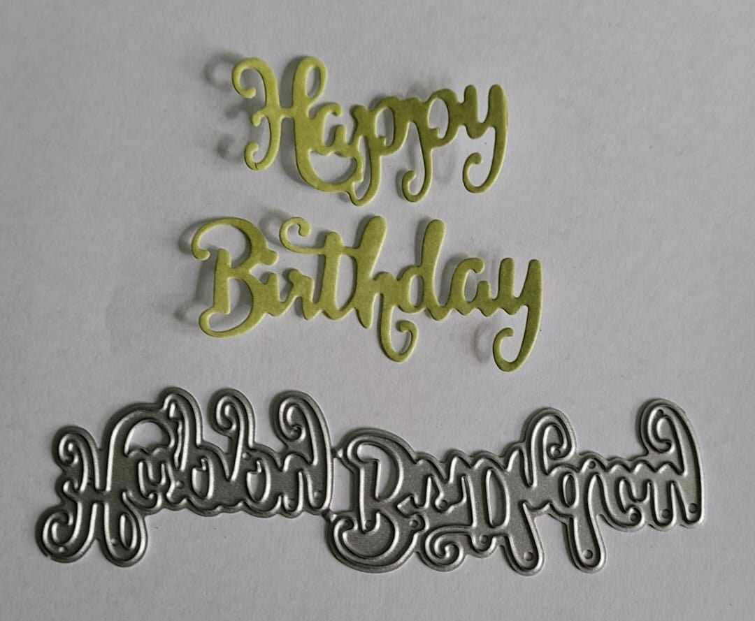 Happy Birthday Metal Cutting Die Greeting Card Making Scrapbook Party ...