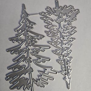 Two Trees Metal Cutting Die Card Making Scrapbooking Holiday Greeting Cards Decorating Trees Die Cuts Retirement Friendship Birthday Woods