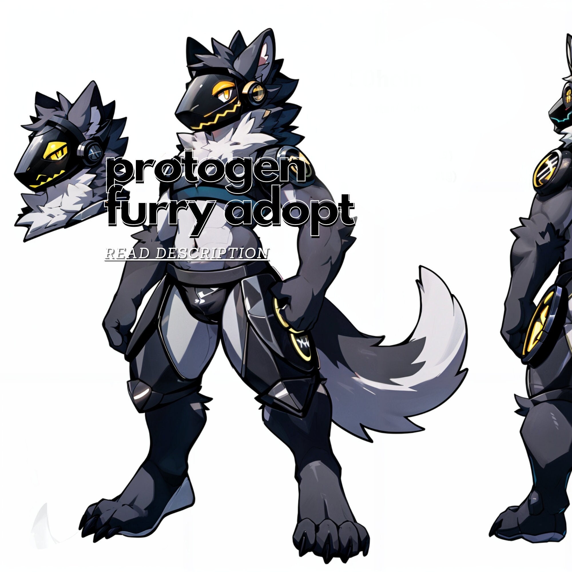 Protogen Fursona Adopt Limited Edition: Adoptable Collectable - Only 2 Will  Ever Be Sold, Limited Edition Protogen Furry Adoptable