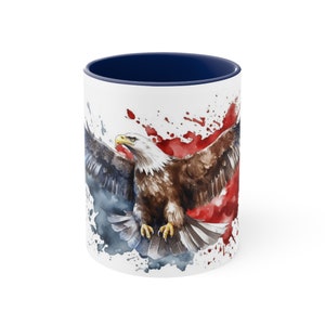 4th of July gift, American Eagle Mug,  4th of July Mug, Patriotic, Patriotic Gift, USA Coffee Mugs