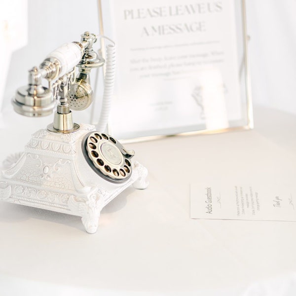 Audio Guestbook | Rotary phone | Weddings | Retro Phone | Vintage |