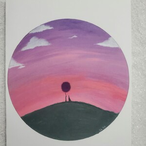 Sunset on the hill