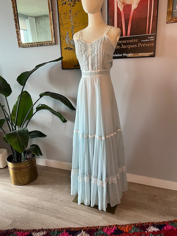 1970s Gunne Sax by Jessica McClintock Dress