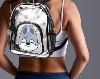 Bang Chan Skzoo Clear Stadium K-Pop Backpack | Stray Kids Stay | Wolf Chan