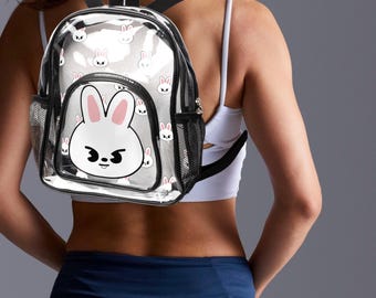 Lee Know Skzoo Clear Stadium K-Pop Backpack | Stray Kids Stay | Leebit