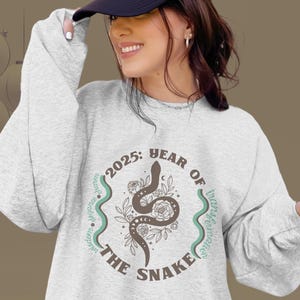 Year of the Snake - Lunar New year Crewneck - Lunar New Year Gift, Empowerment Sweatshirt, Lunar Celebration Shirt, Snake Year Sweatshirt