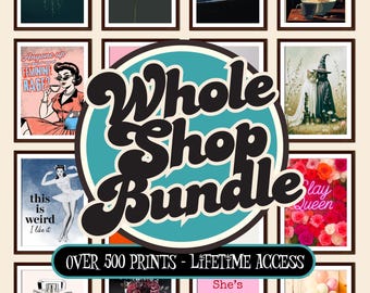 Y2K Typography Posters Bundle | Vintage 2000s Wall Art (Digital Download)