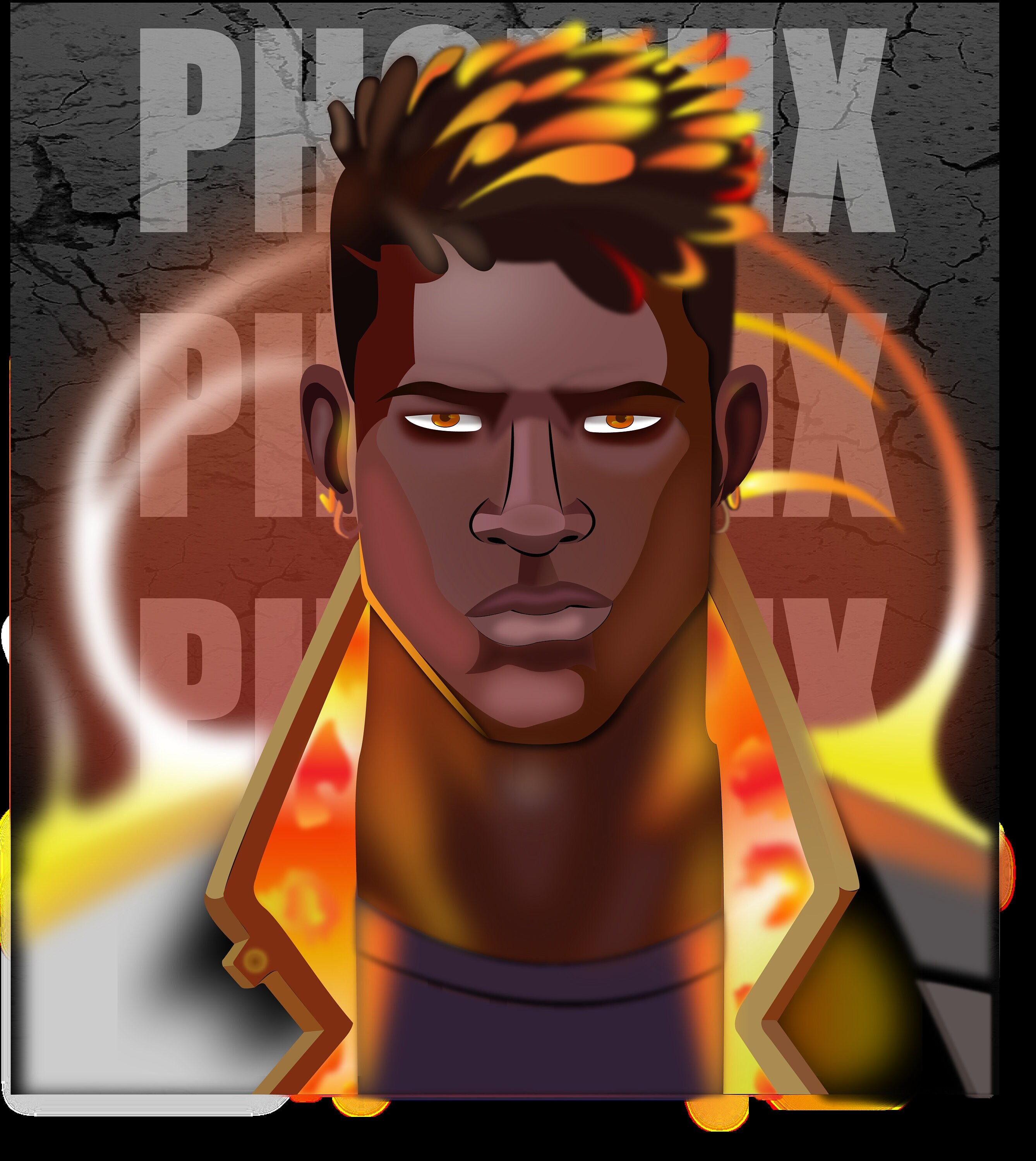Valorant Agent Phoenix Digital Art Etsy