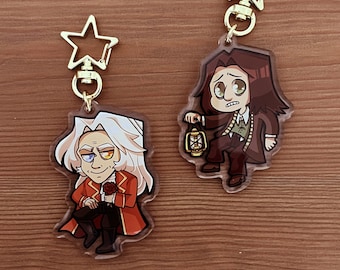 Amnesia the Dark Descent Acrylic Keychain Acrylic Charm 2.5&quot; || 6cm Alexander of Brennenburg Daniel of Mayfair horror game Gift Ideas Chibi