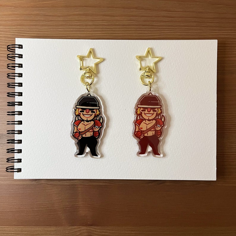 Lisa the Painful Buzzo and Rando Acrylic Keychain Cute Acrylic Charm 2. ...