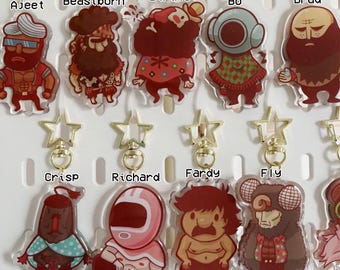 Lloud Lisa キーホルダー RUBBER KEYCHAIN Lisa the Painful Ajeet Bo Buckets Clint Fardy Hernandez Queen