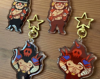 Lisa the Painful Buzzo and Rando Acrylic Keychain Cute Acrylic Charm 2.5&quot; || 6cm Gift Ideas Chibi Kawaii