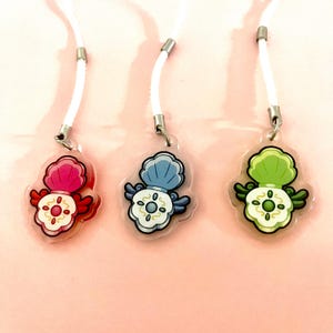 Mermaid Melody Phone Keychain Acrylic Keychain Acrylic Charm 1.5&quot; || 3cm Lucia Hanon Rina Magical Girls Mermaids 2000 Cartoon Cute Gift Idea