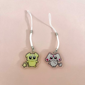 Pretty Cure Phone Keychain Acrylic Keychain Acrylic Charm 1.5&quot; || 3cm Mepple Mipple Nagisa Honoka Magical Girls 2000 Cartoon Chibi Gift Idea