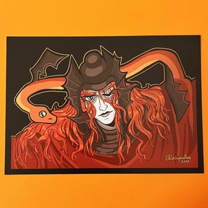 A5 Poster Messmer der Pfähler || A6 Original Skizzen || Aufkleber Elden Ring Schatten Des Erdbaumes Von Software Geschenkideen Kawaii Niedlich