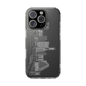 Custodia per telefono, custodia per telefono Austin Skyline, custodia per iPhone, cover trasparente, scocca protettiva per telefono, custodia sottile, custodia per telefono iPhone alla moda