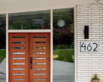 Mid-Century Modern House Numbers: Art Deco Address Sign