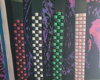 Custom Studded Belt, 100% Genuine Leather | Alternative, Punk, Emo Style