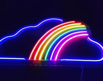 Lgbtqia Pride Month Rainbow Neon Sign | Coming Out Led Neon Light  | LGBT LED Neon Led Sign  | LGBT Coming Out Home decor Neon Sign
