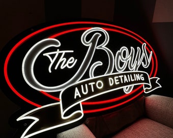 Custom Business Logo Neon Sign LED Neon Light | Personalized Company and Shop Neon Sign | Acrylic Logo Sign | Led Logo Sign | Business Sign