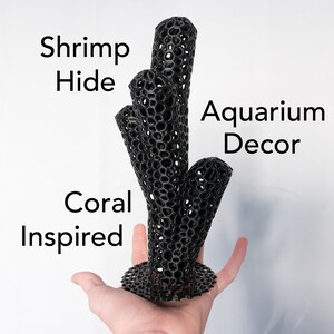 Shrimp hide and Aquarium Decoration - Tall Version