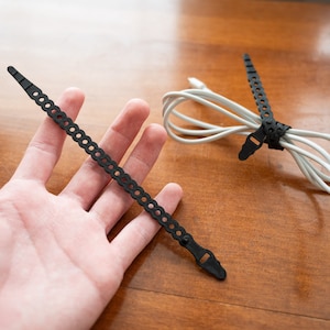 Snake Themed Reusable Cable Ties (4 pack)