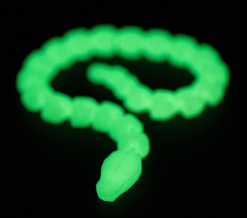 Articulated Snake Fidget Toy Glow in the Dark Edition Etsy
