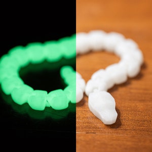 Articulated Snake Fidget Toy - Glow in the Dark Edition